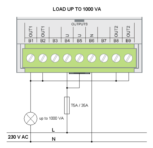 Load up to 2000 VA